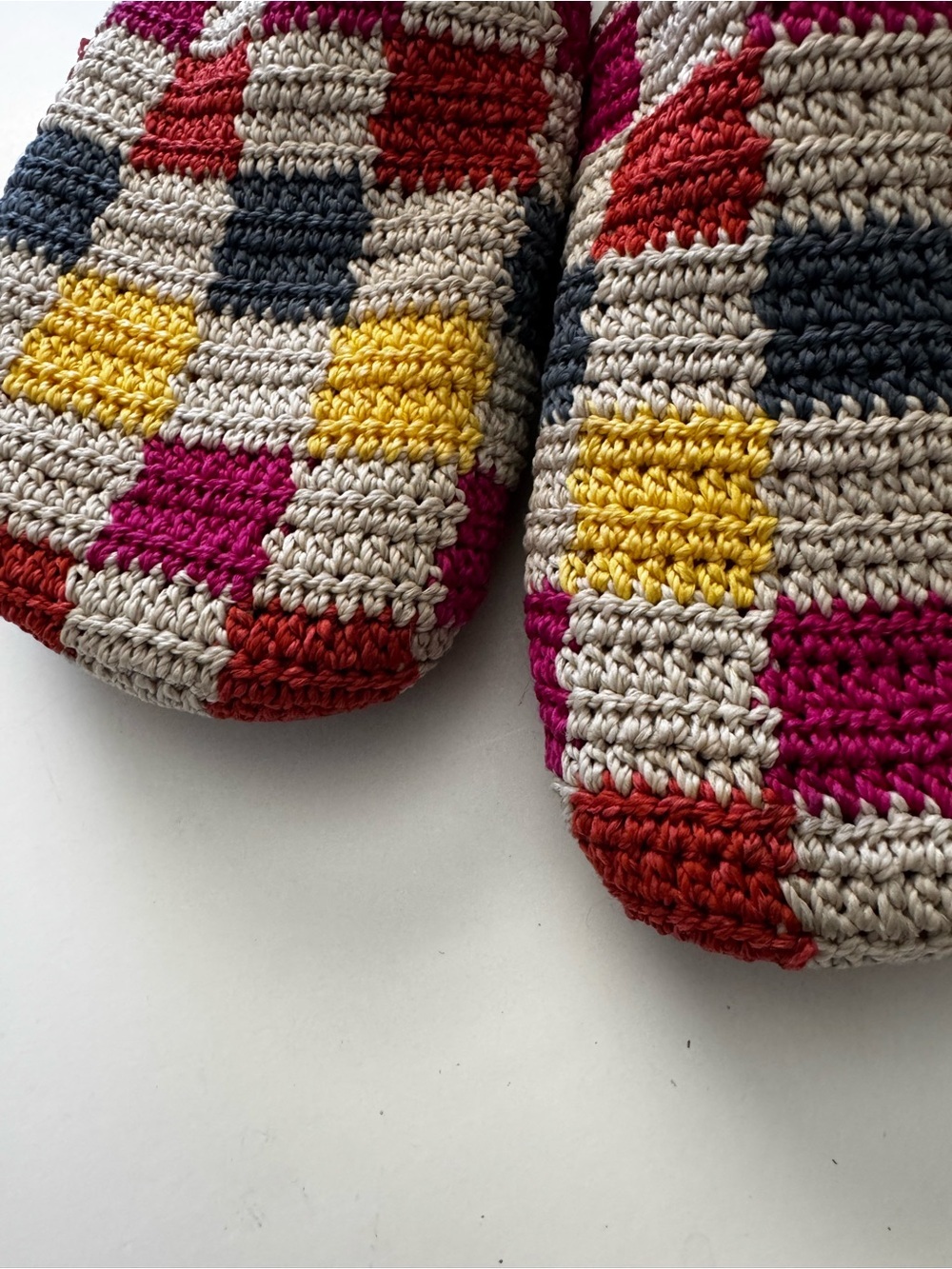 New The Sak Bolinas Colorblock Multicolor Crochet Clogs size 6 - Picture 6 of 8